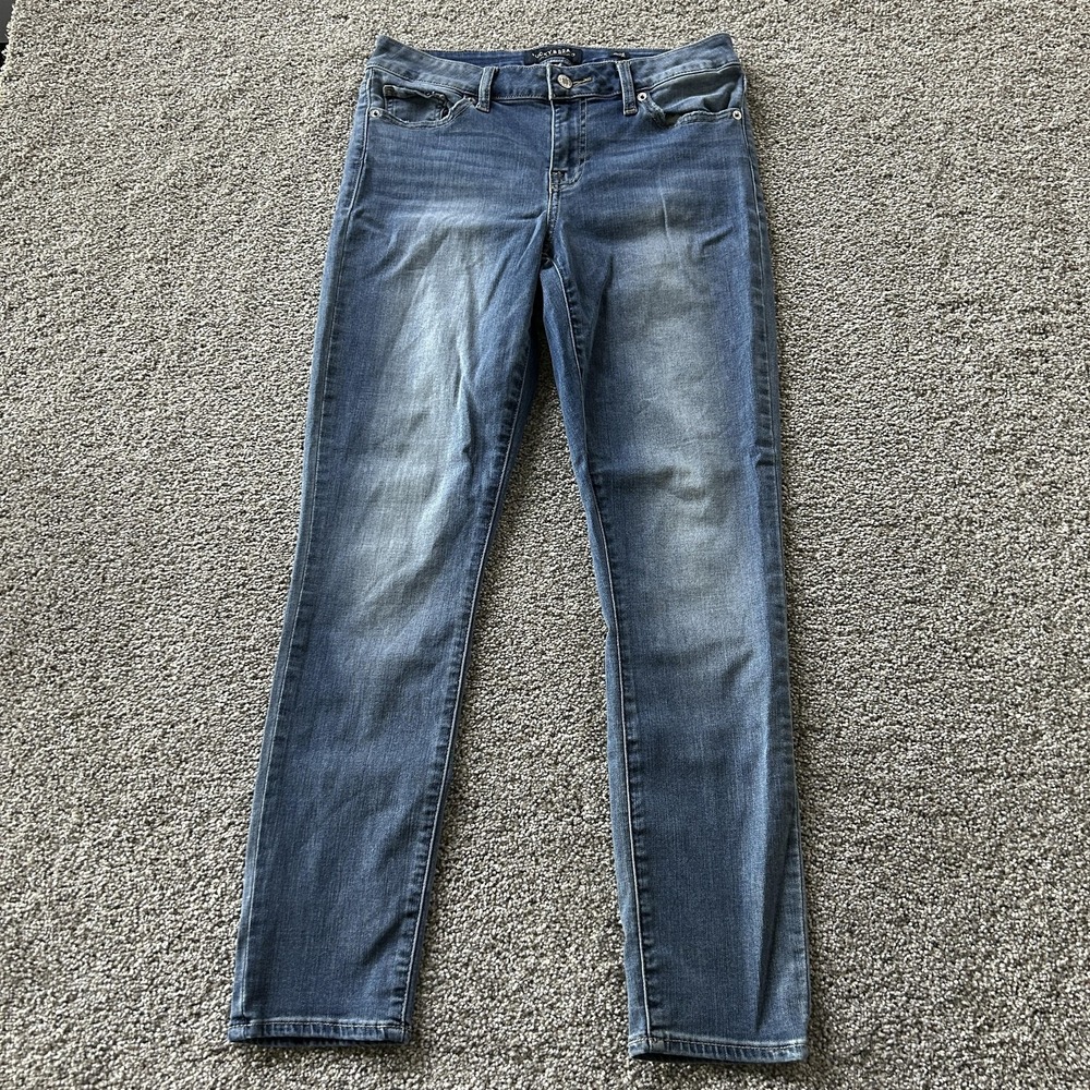 Lucky Brand Lolita Skinny Jeans Womens 8 Med Wash Blue Stretch Denim Pants